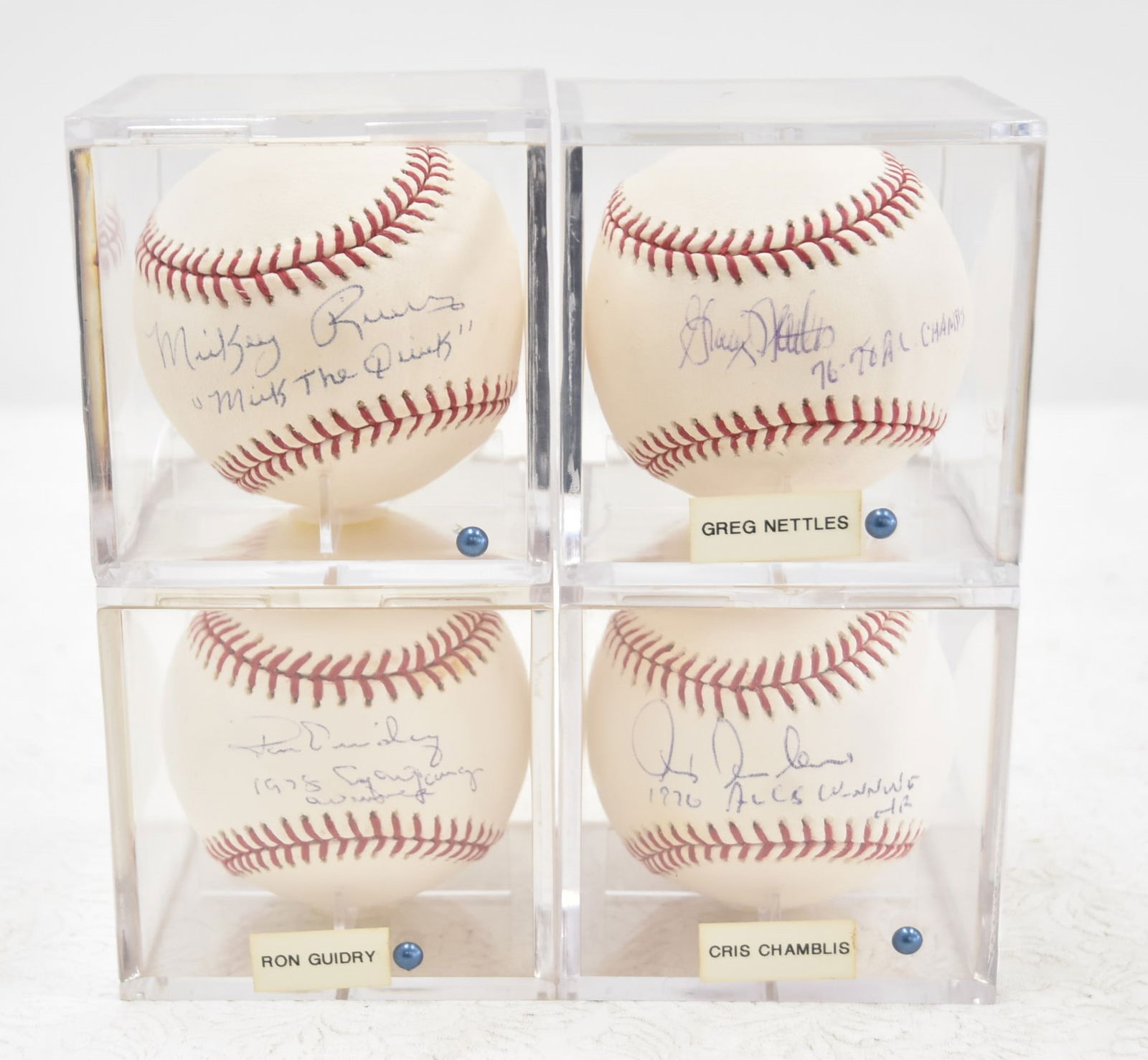 (4) AUTOGRAPHED NEW YORK YANKEES BASEBALLS (1 of 12)