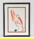LEROY NEIMAN "FLIGHT" MICHAEL JORDAN WATERCOLOR