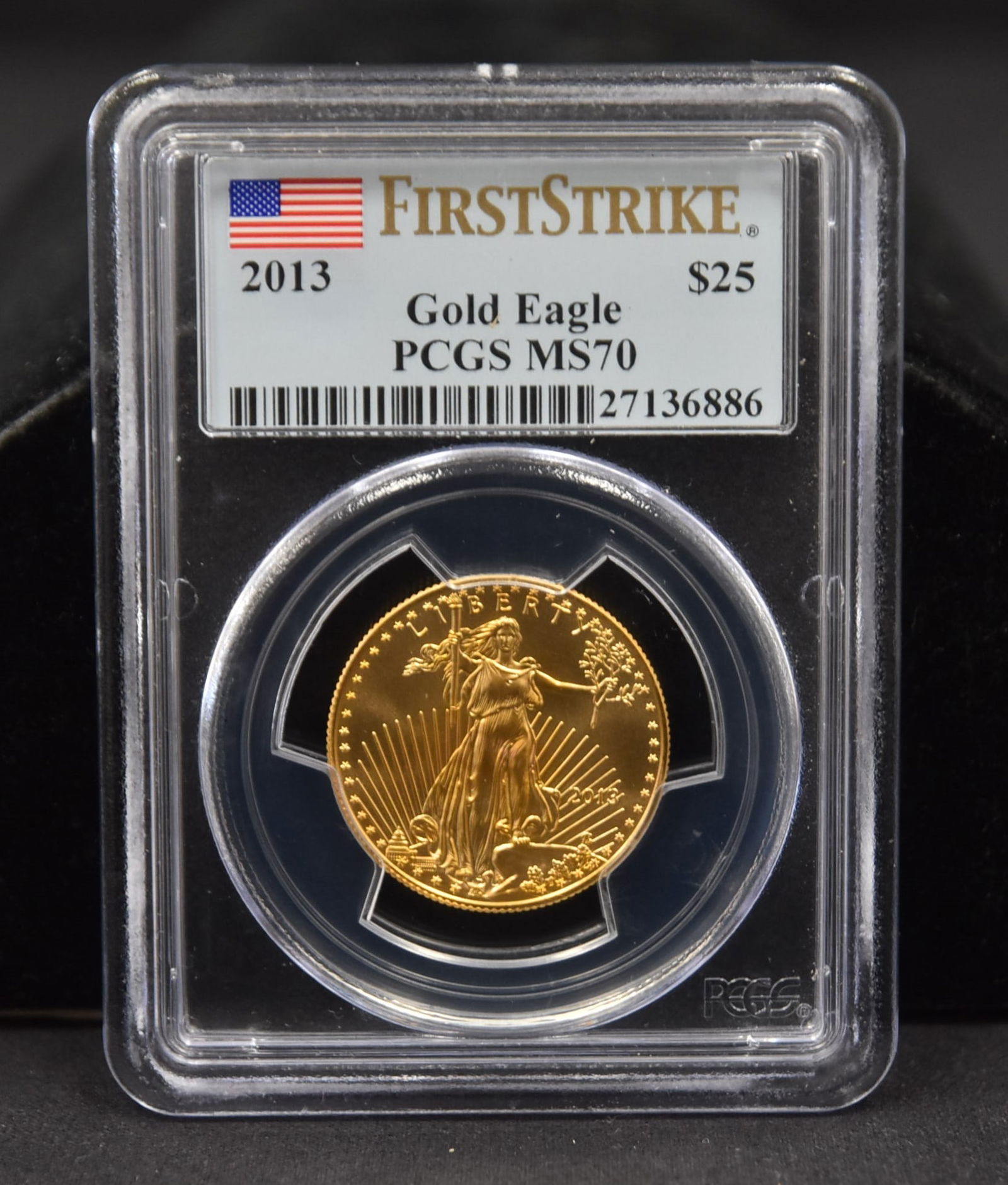 2013 AMERICAN EAGLE $25 GOLD 1/2oz COIN BU (1 of 10)