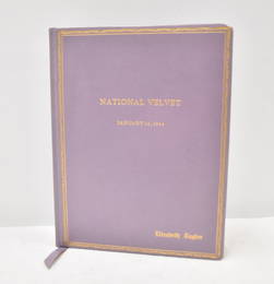 ELIZABETH TAYLOR'S NATIONAL VELVET SCRIPT