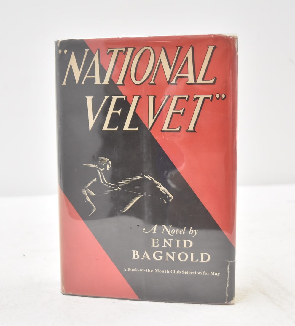 BAGNOLD, Enid . "NATIONAL VELVET" 1st EDITION BOOK (1 of 19)