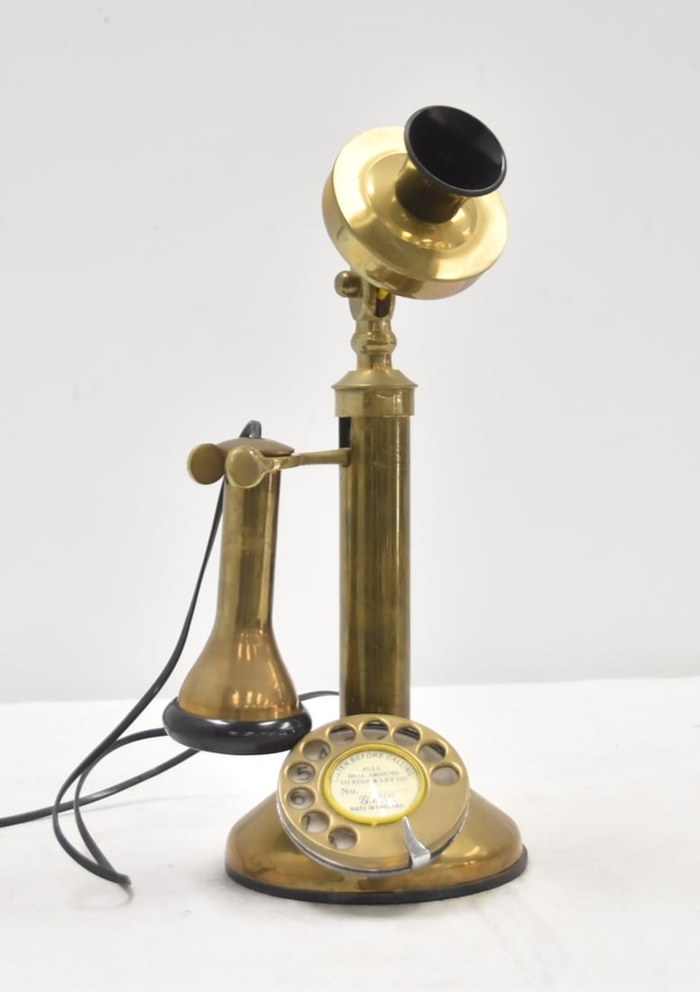 ANTIQUE GEC ENGLAND CANDLESTICK PHONE (1 of 17)