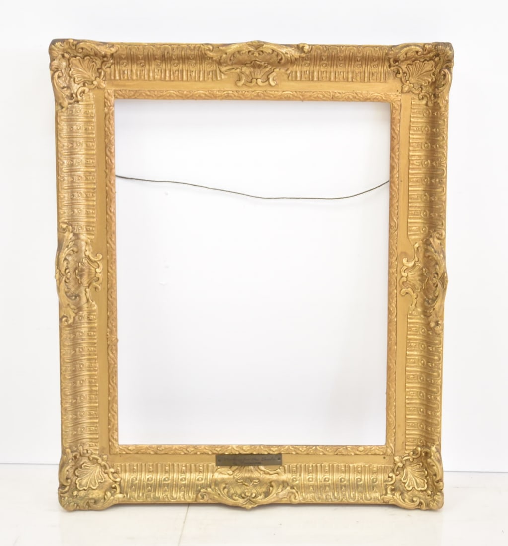FRENCH STYLE GILTWOOD FRAME: FRENCH STYLE GILTWOOD FRAME - 14 1/2" x 18 1/2" ; 24" x 20" OVERALL
