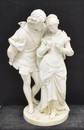 PASQUALE ROMANELLI, LARGE MARBLE DOUBLE FIGURE