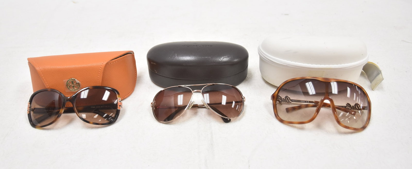 (3)prs DESIGNER SUNGLASSES: MICHAEL KORS AVIATORS SUNGLASSES / DOLCE & GABBANA WOMENS SUNGLASSES / TORY BURCH WOMENS SUNGLASSES