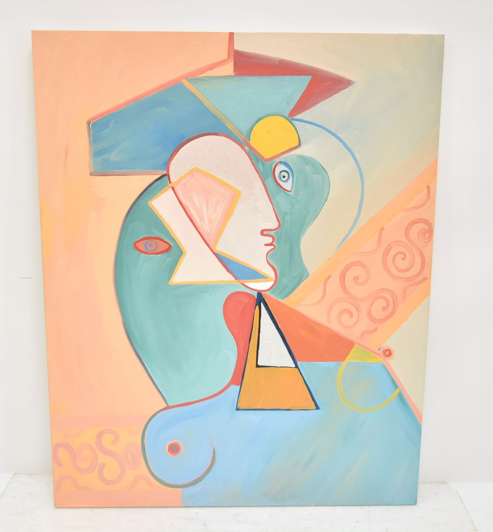 AFTER PABLO PICASSO , LARGE OIL ON CANVAS (1 of 7)