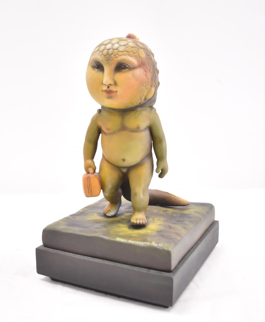 SERGIO BUSTAMANTE , "IGUANA BOY" SCULPTURE (1 of 16)