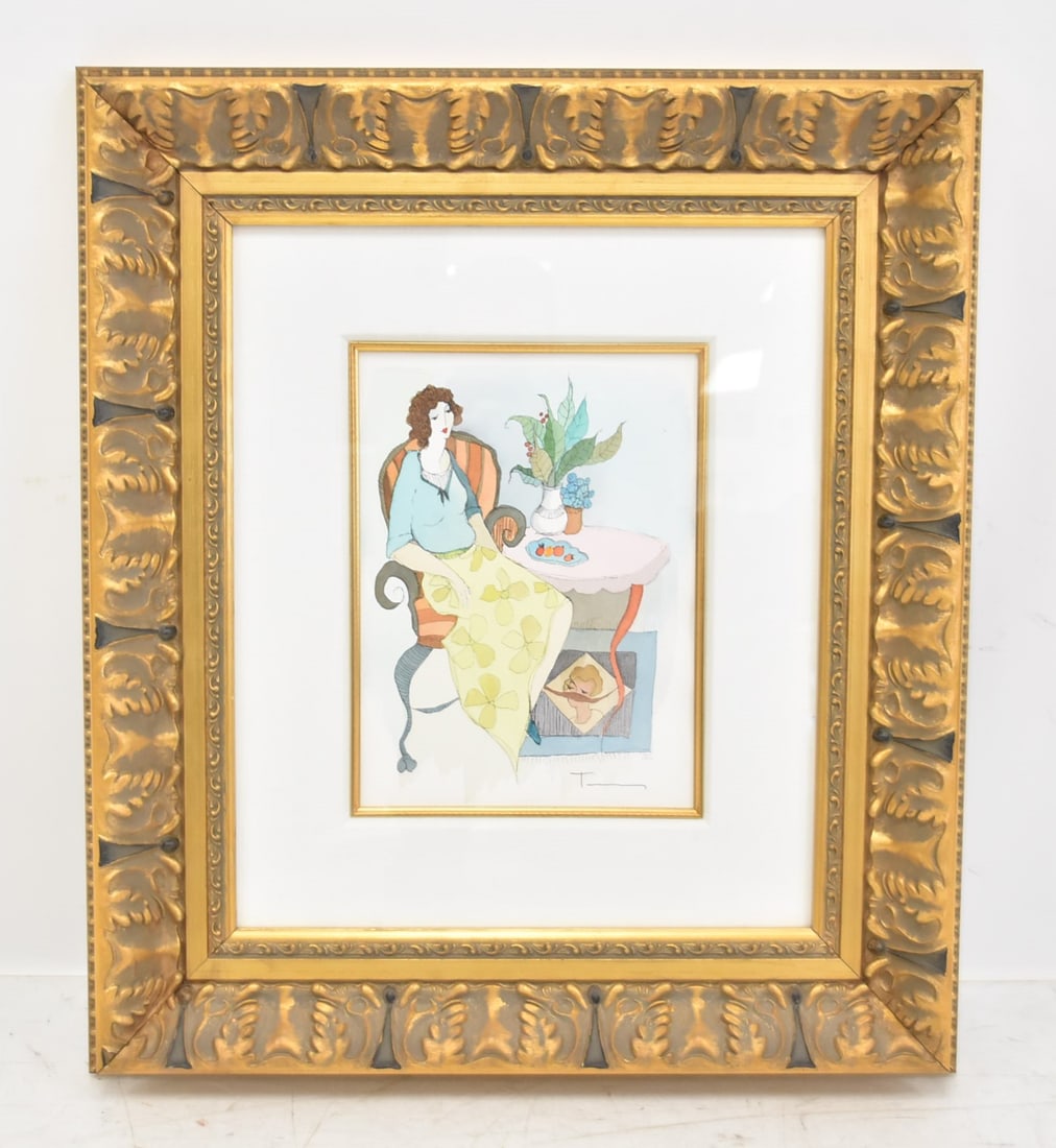 ITZCHAK TARKAY , MIXED MEDIA WATERCOLOR (1 of 8)