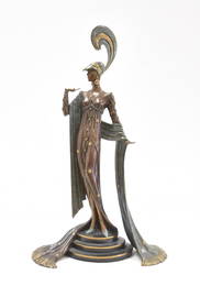 ERTE , "DIRECTOIRE" BRONZE SCULPTURE