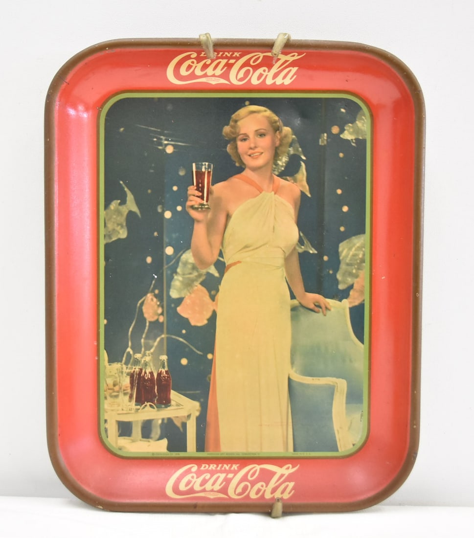 1935 COCA-COLA MADGE EVANS ADVERTISING TRAY (1 of 11)