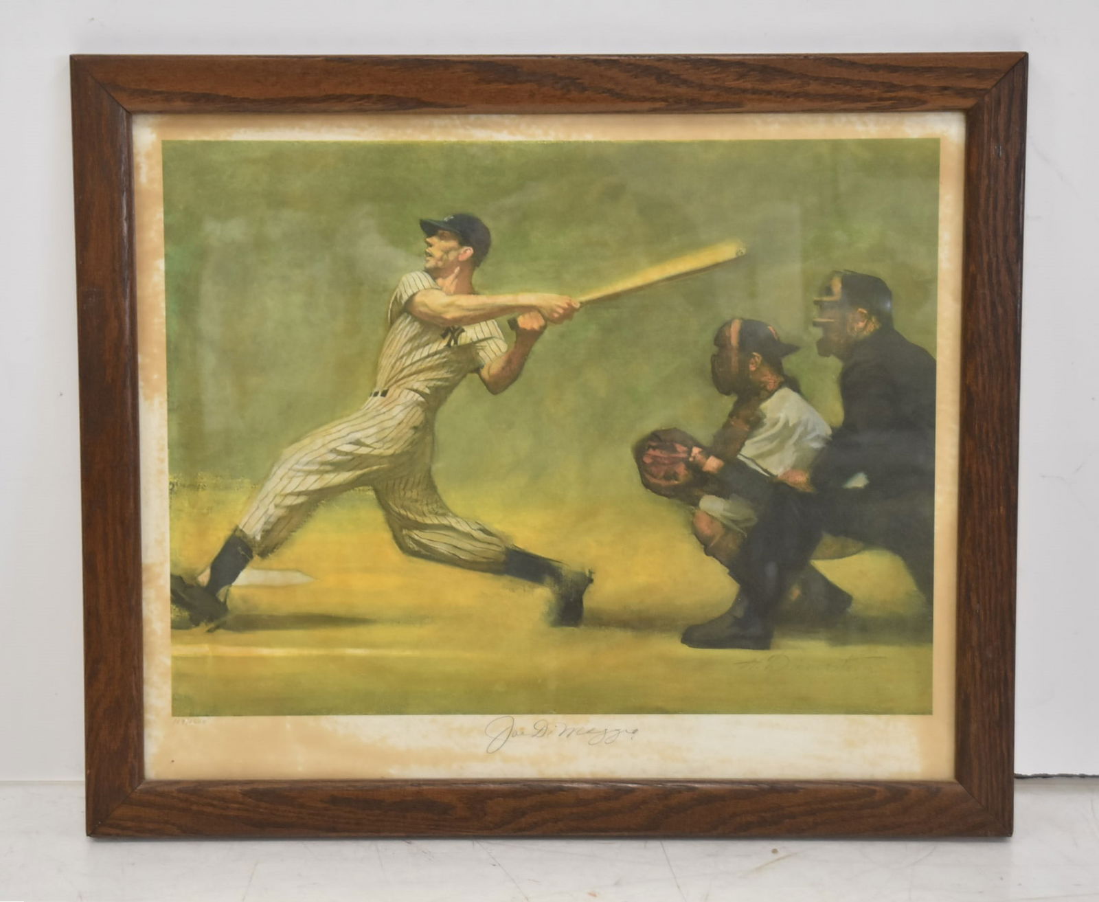 HARVEY DINNERSTEIN JOE DIMAGGIO SIGNED LITHOGRAPH (1 of 11)