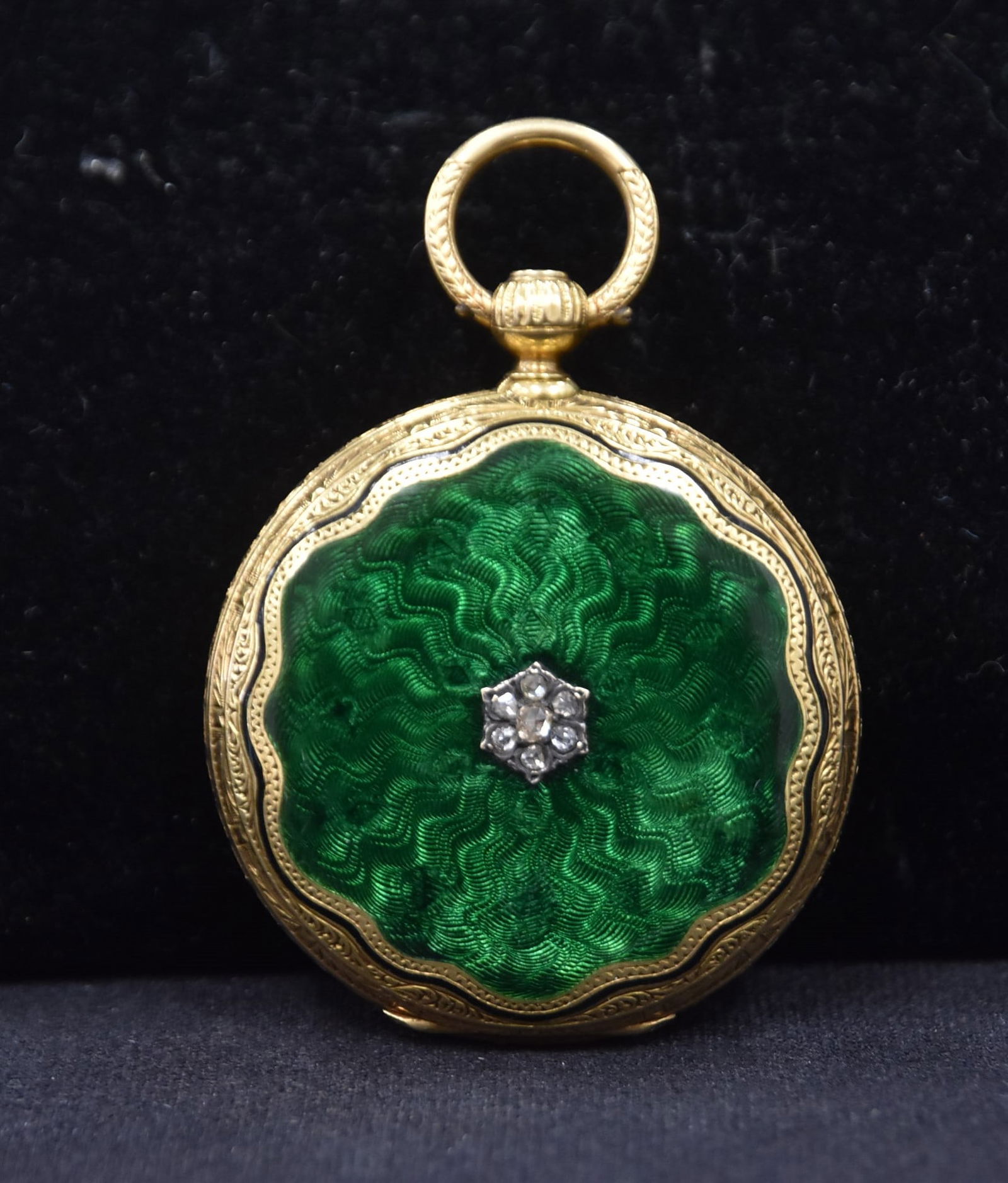 CHARLES JACOT , 18kt GOLD & ENAMEL POCKETWATCH (1 of 12)
