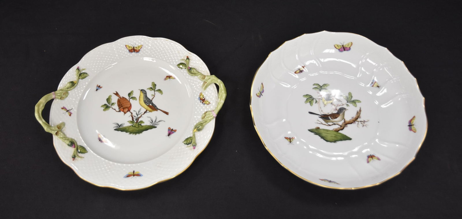 (2) HEREND ROTHSCHILD PATTERN PLATES (1 of 14)