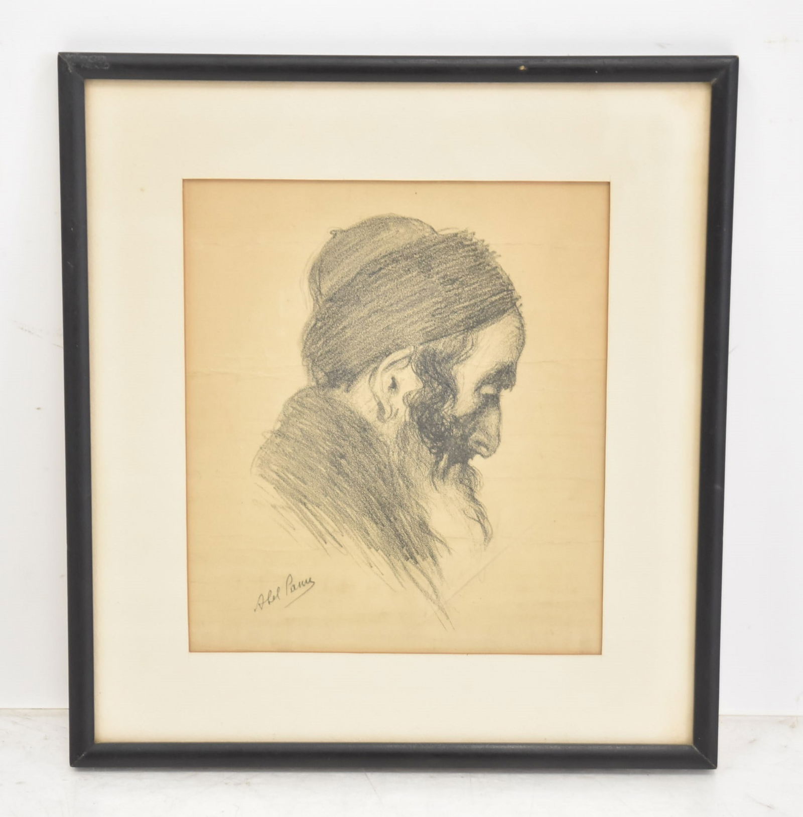 ABEL PANN , ETCHING OF RABBI WITH BEARD (1 of 6)