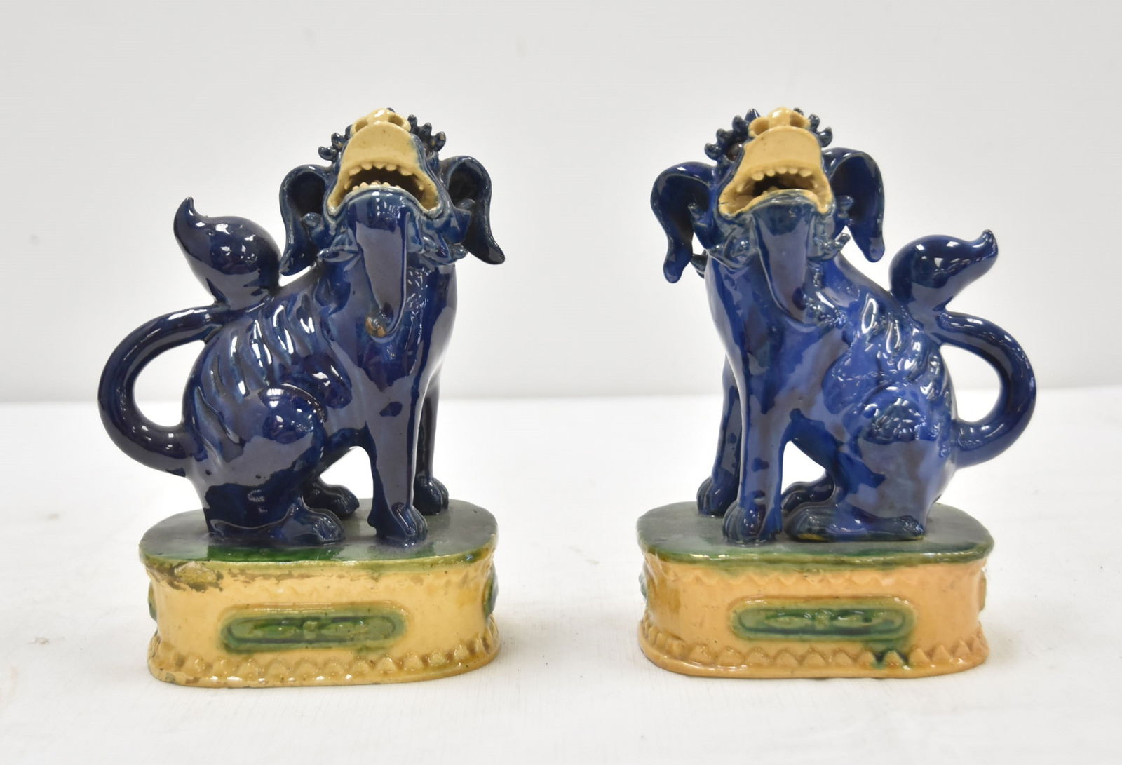 (Pr) COBALT BLUE FOO DOGS (1 of 8)