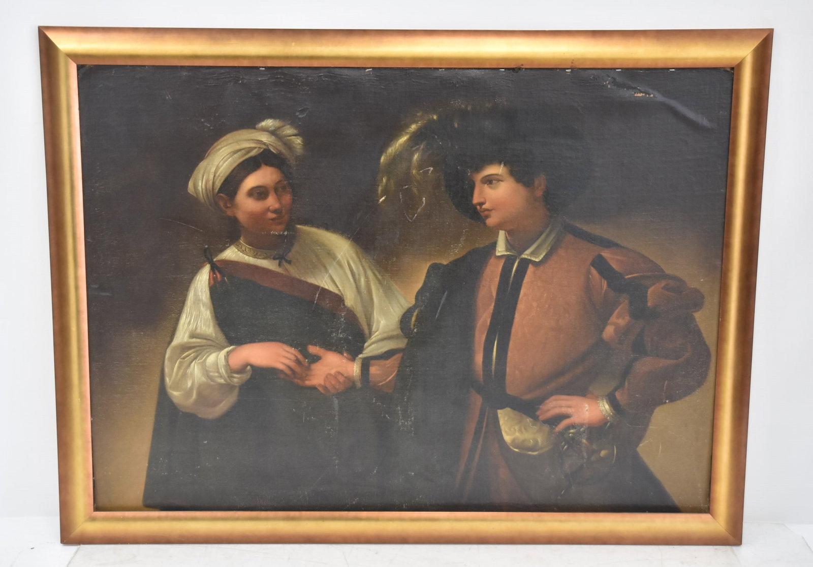 AFTER CARAVAGGIO "THE FORTUNE TELLER" OIL PAINTING (1 of 17)