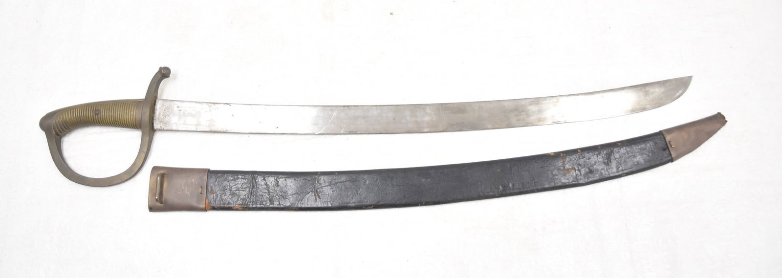 FRENCH NAPOLEONIC BRIQUETTE SWORD & SHEATH (1 of 8)