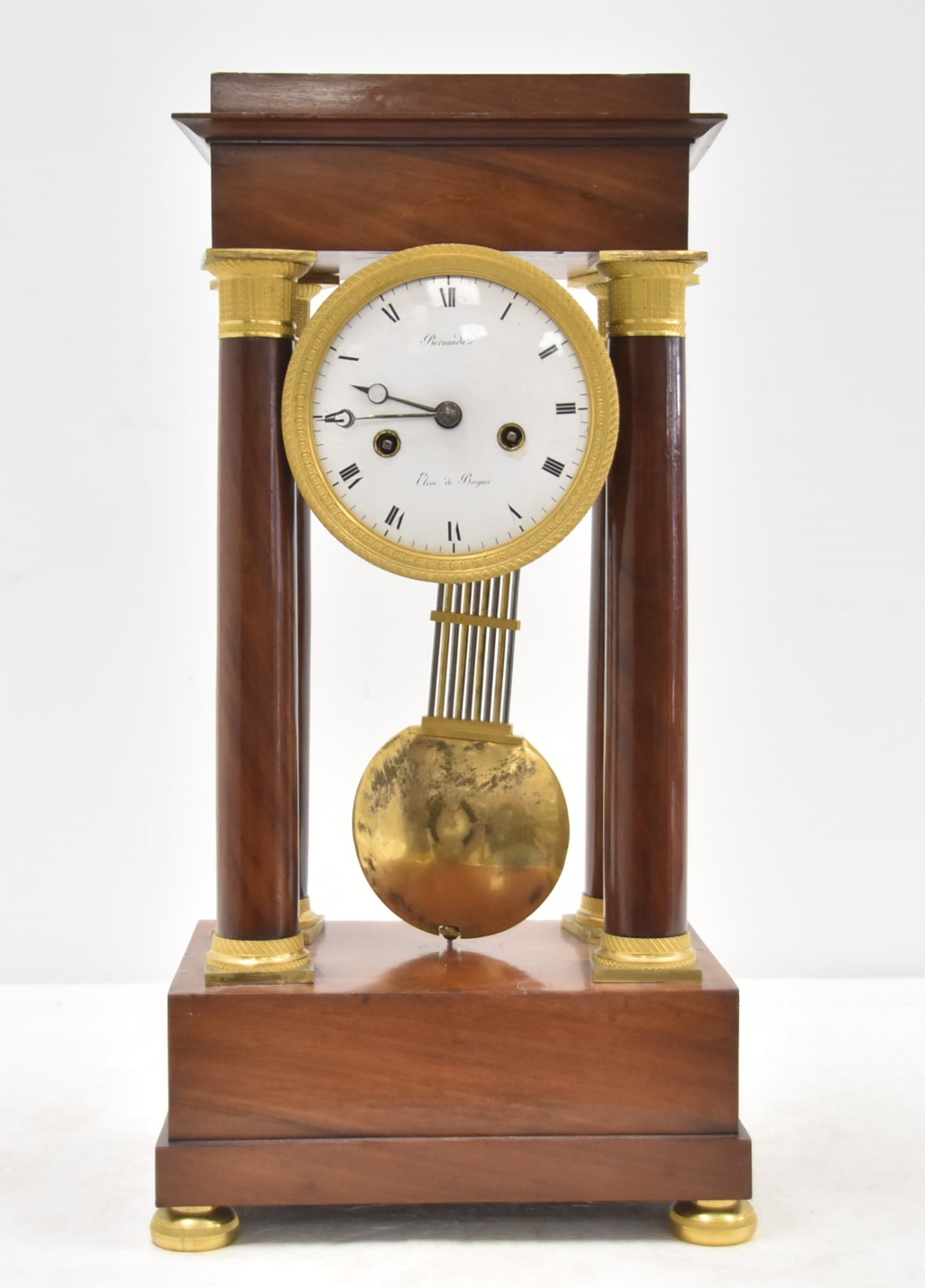 19thC FRENCH PORTICO CLOCK (1 of 10)