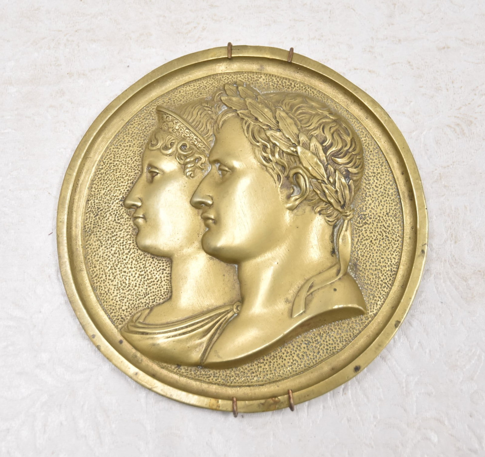 BRONZE NAPOLEON & MARIE LOUISE MEDAL: BRONZE NAPOLEON Ist & EMPRESS MARIE LOUISE BRONZE MEDAL - 5"