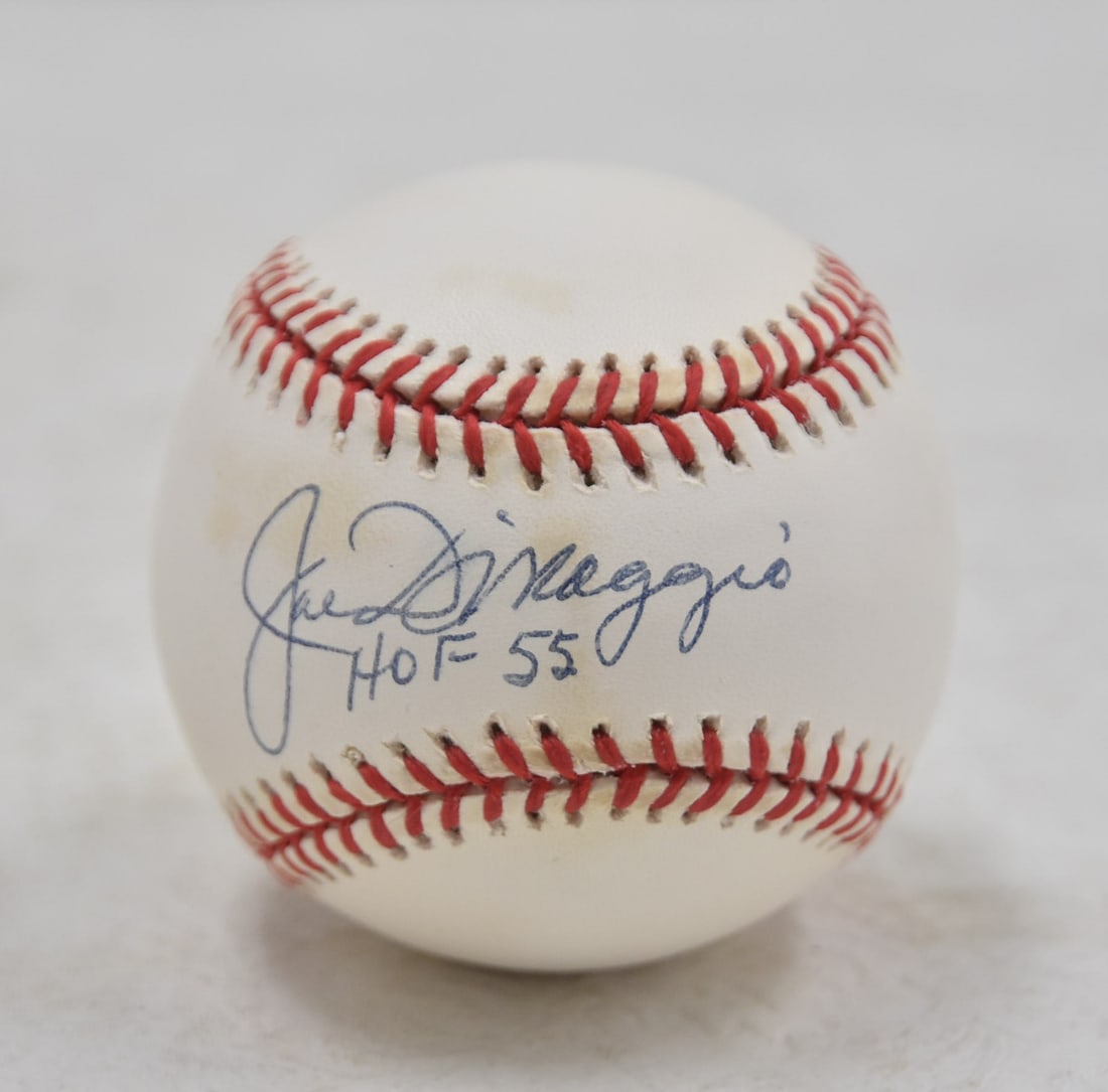 JOE DIMAGGIO HOF 55 SIGNED BASEBALL (1 of 7)