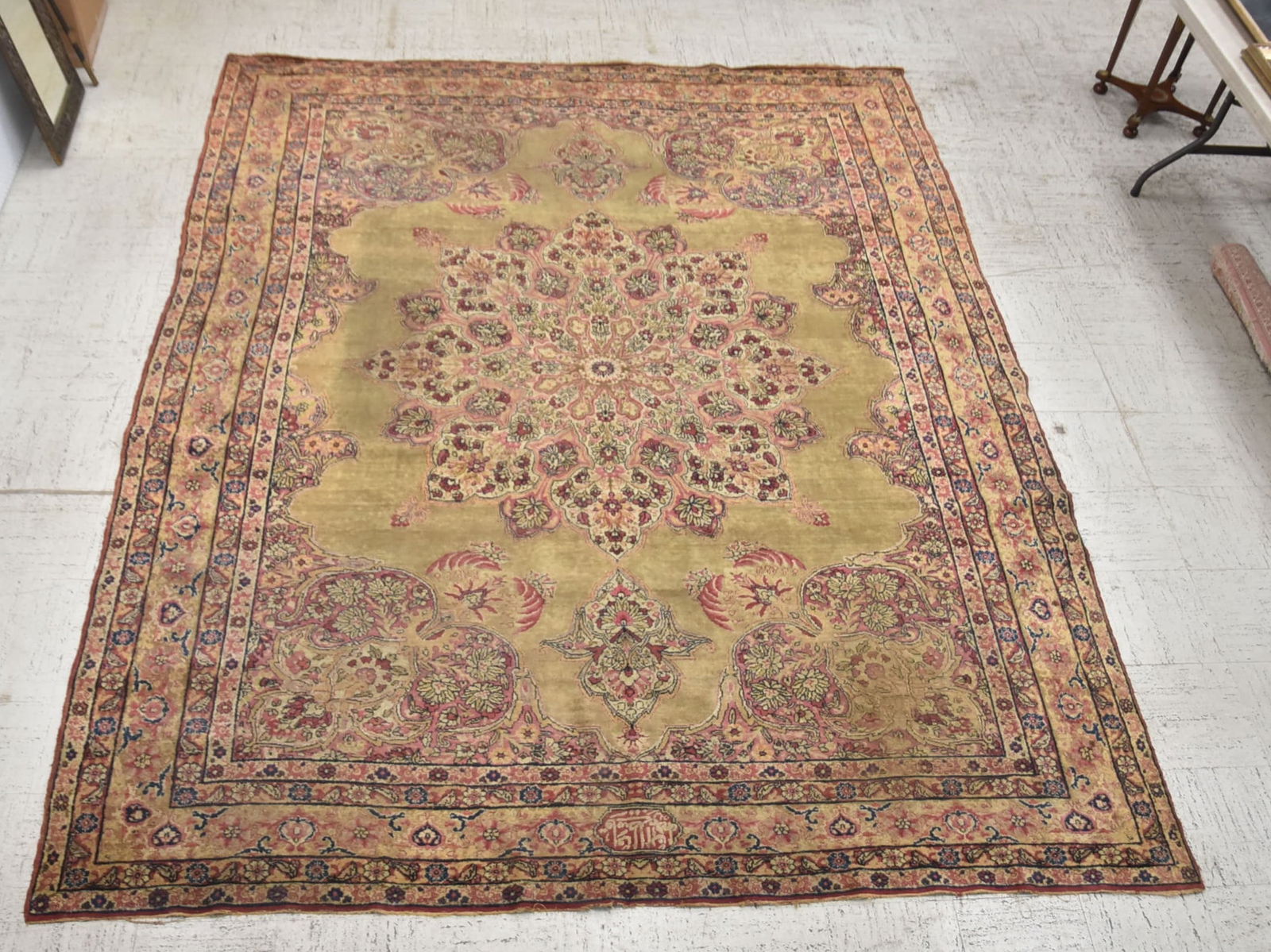 ANTIQUE 9' x 11' KERMAN RUG (1 of 13)