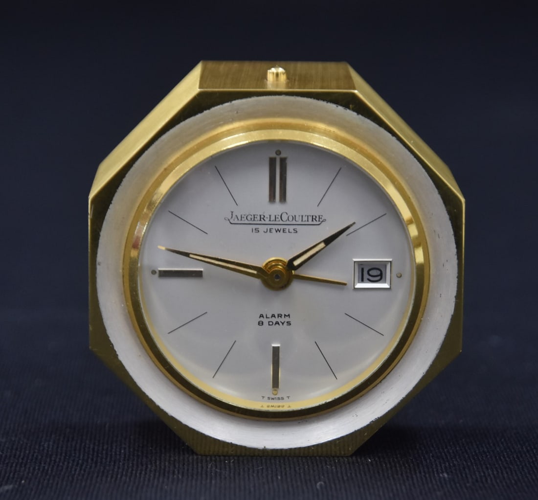 JAEGER LeCOULTRE 8-DAY DESK CLOCK (1 of 8)