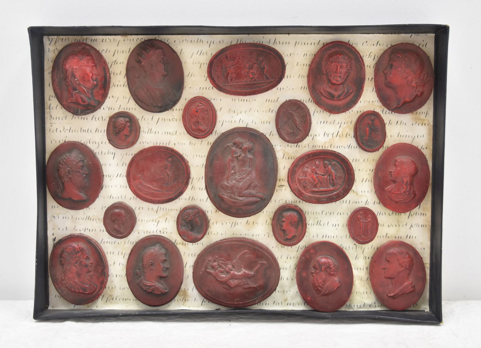 (23) GRAND TOUR STYLE FAUX INTAGLIO MEDALLIONS (1 of 7)