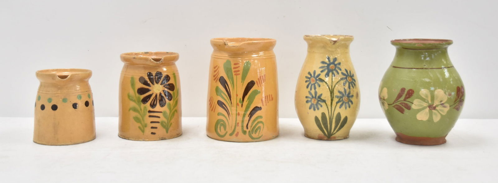(5) FRENCH GLAZED EARTHENWARE CONFITS PITCHERS (1 of 20)