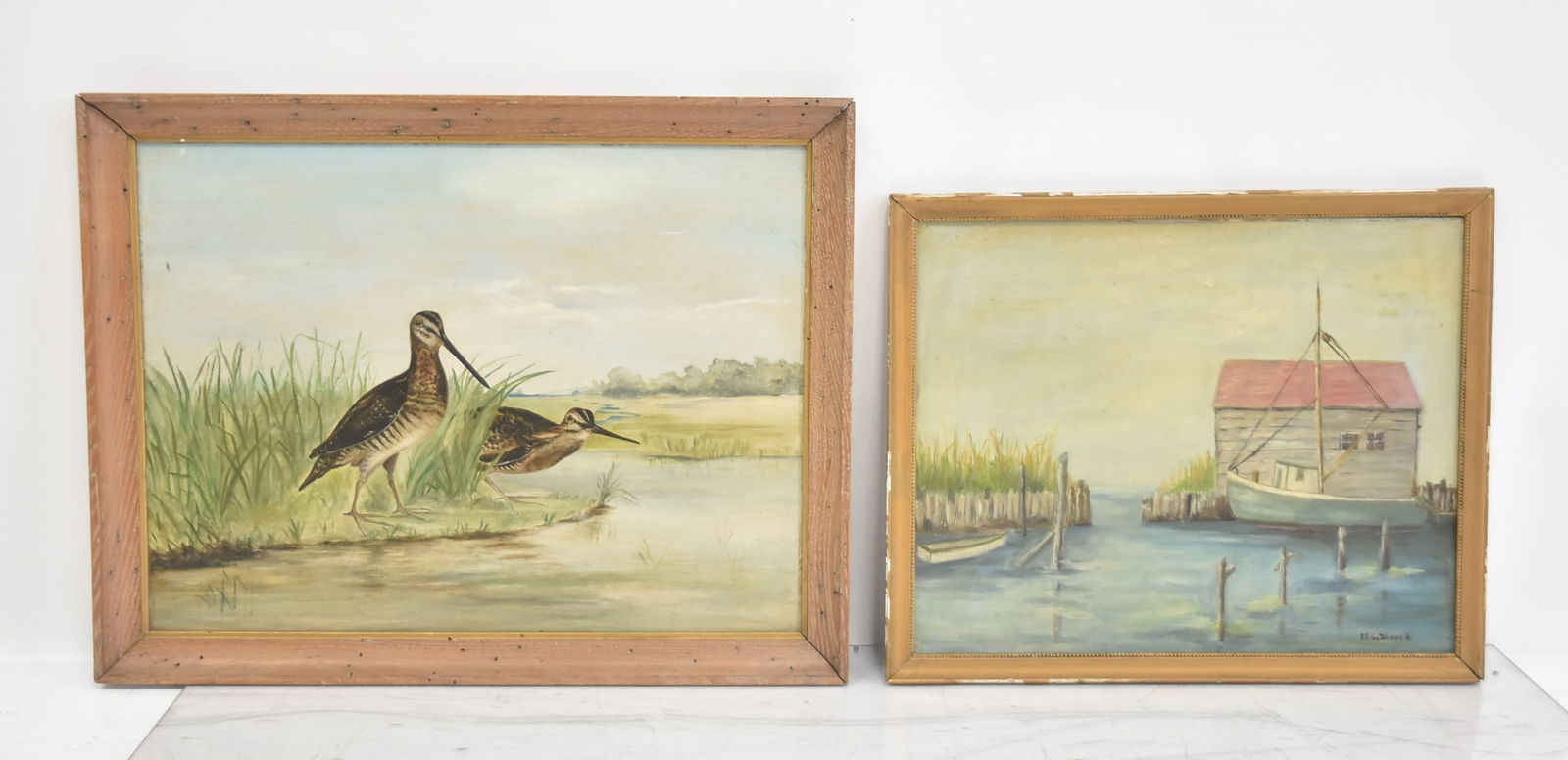 (2) ANTIQUE OIL ON CANVAS PAINTINGS (1 of 19)