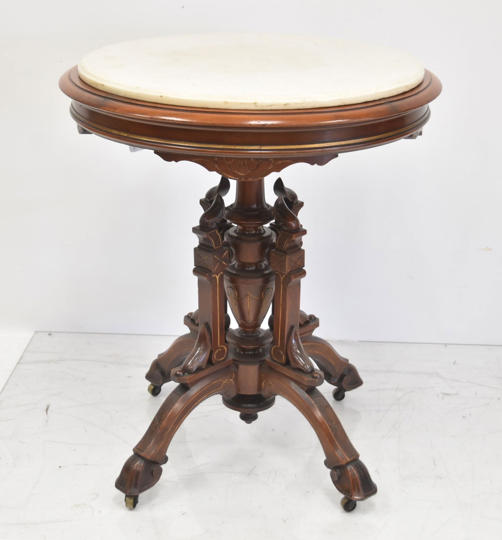 RENAISSANCE REVIVAL ROUND PARLOR TABLE (1 of 11)