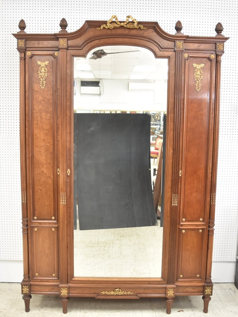 FINE FRENCH LXVI STYLE TRIPLE ARMOIRE (1 of 17)