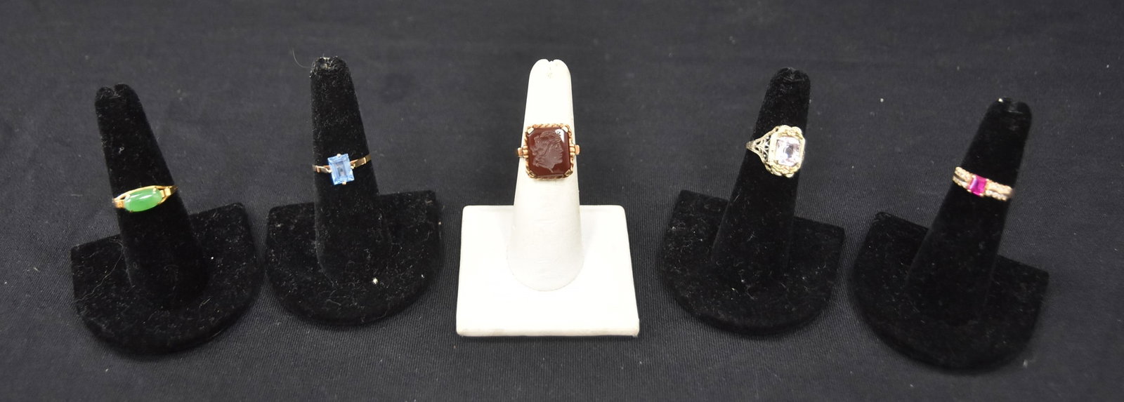 (5) ASSORTED ANTIQUE GOLD RINGS (1 of 14)