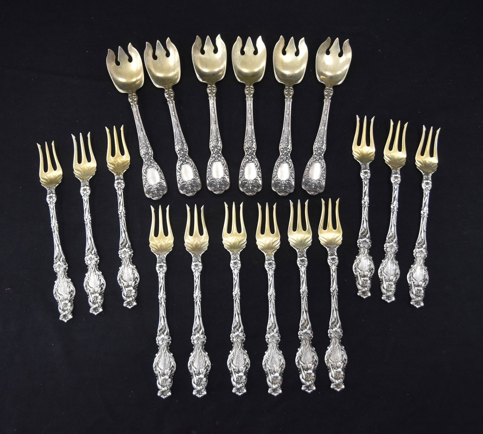 (18) STERLING SILVER SPOONS & FORKS (1 of 12)