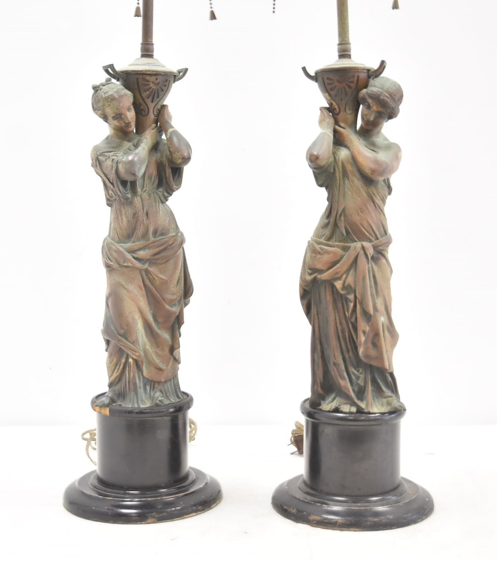 (Pr) JAMES PRADIER , BRONZE FIGURAL LAMPS (1 of 14)