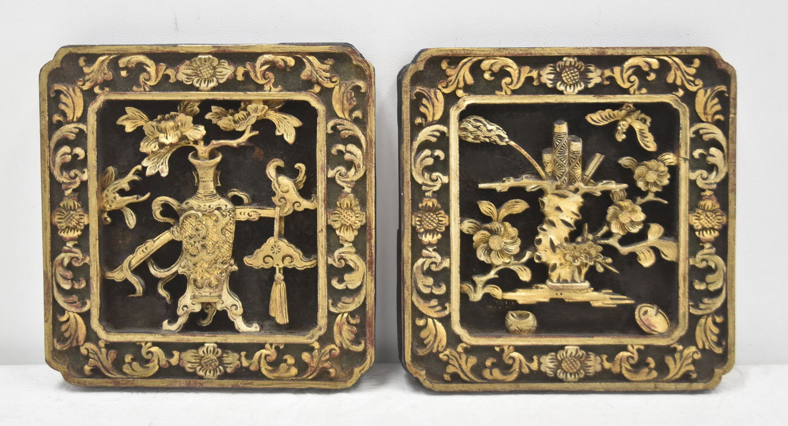 (Pr) CHINESE CARVED WOOD PANELS (1 of 9)