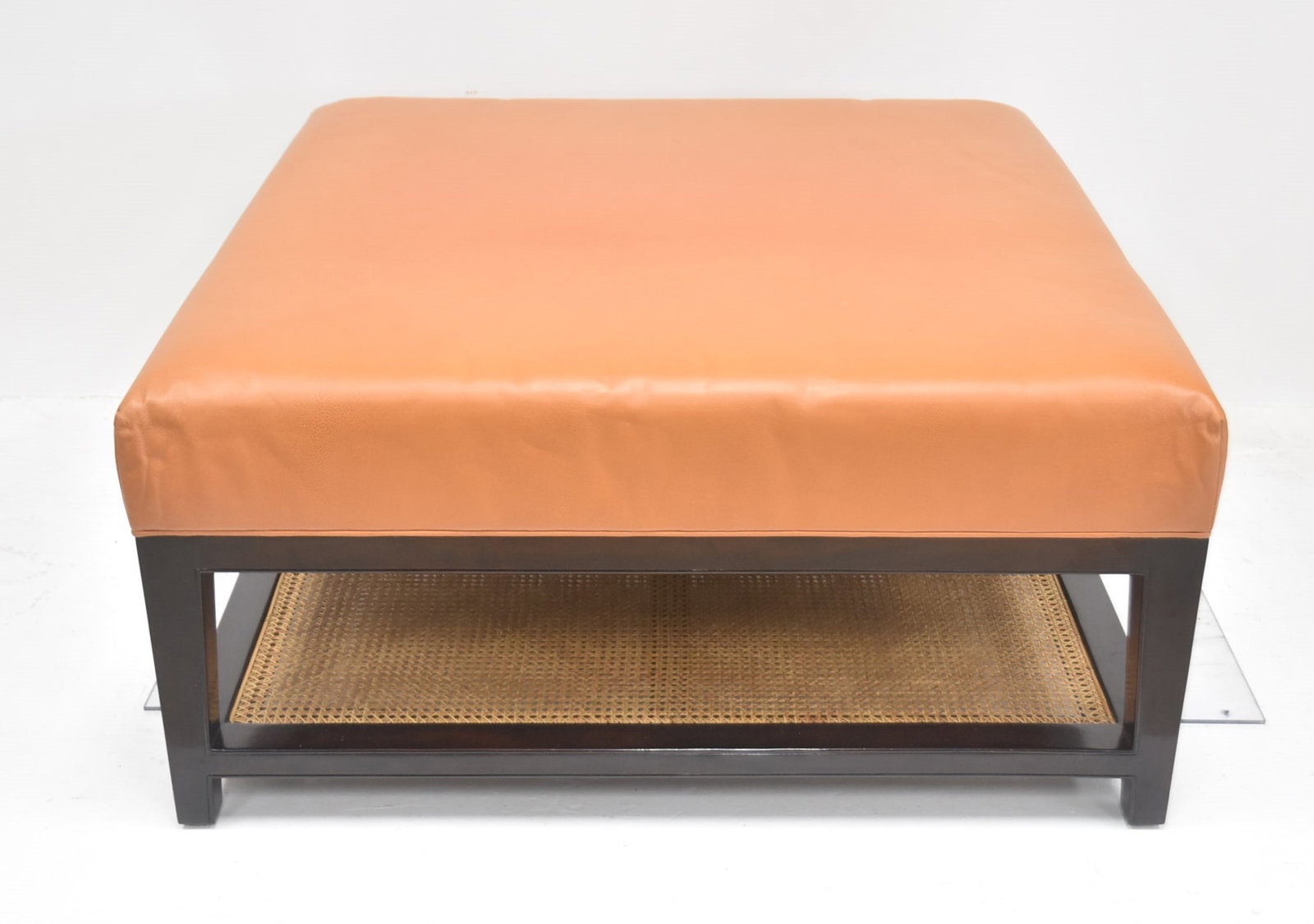 ROBERT LIGHTON LEATHER & WOOD COFFEE TABLE (1 of 9)