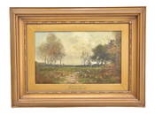 JOHN FRANCIS MURPHY , OIL ON CANVAS LANDSCAPE