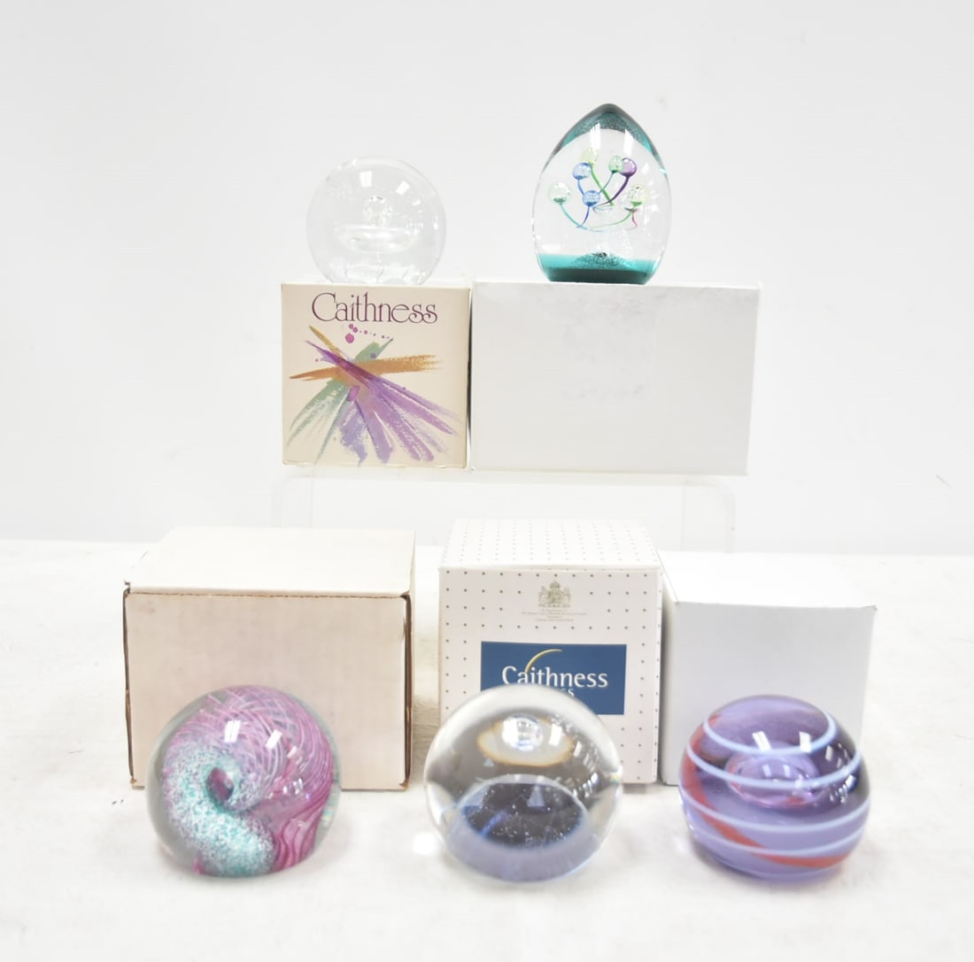 (5) CAITHNESS GLASS PAPERWEIGHTS (1 of 14)
