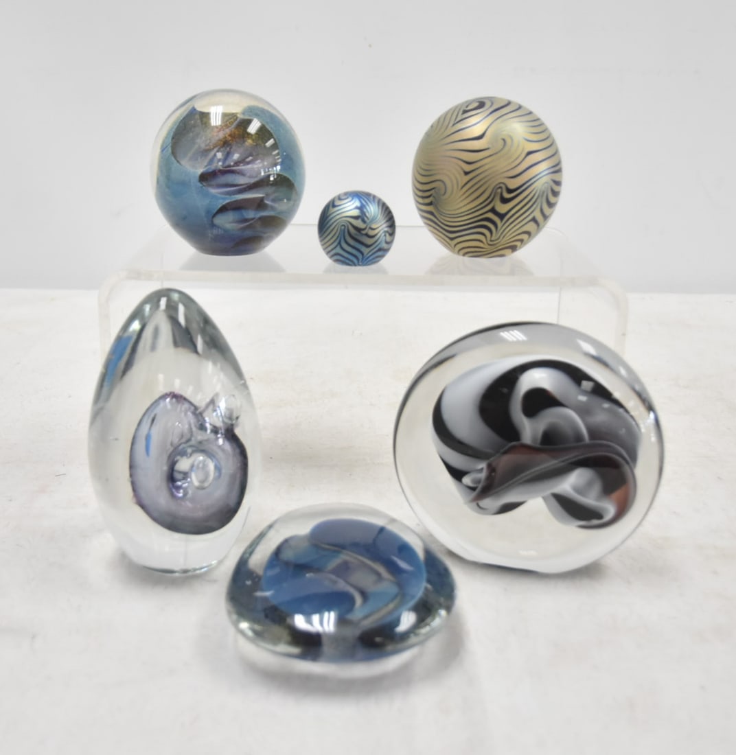 (6) ROBERT EICKHOLT PAPERWEIGHTS (1 of 11)