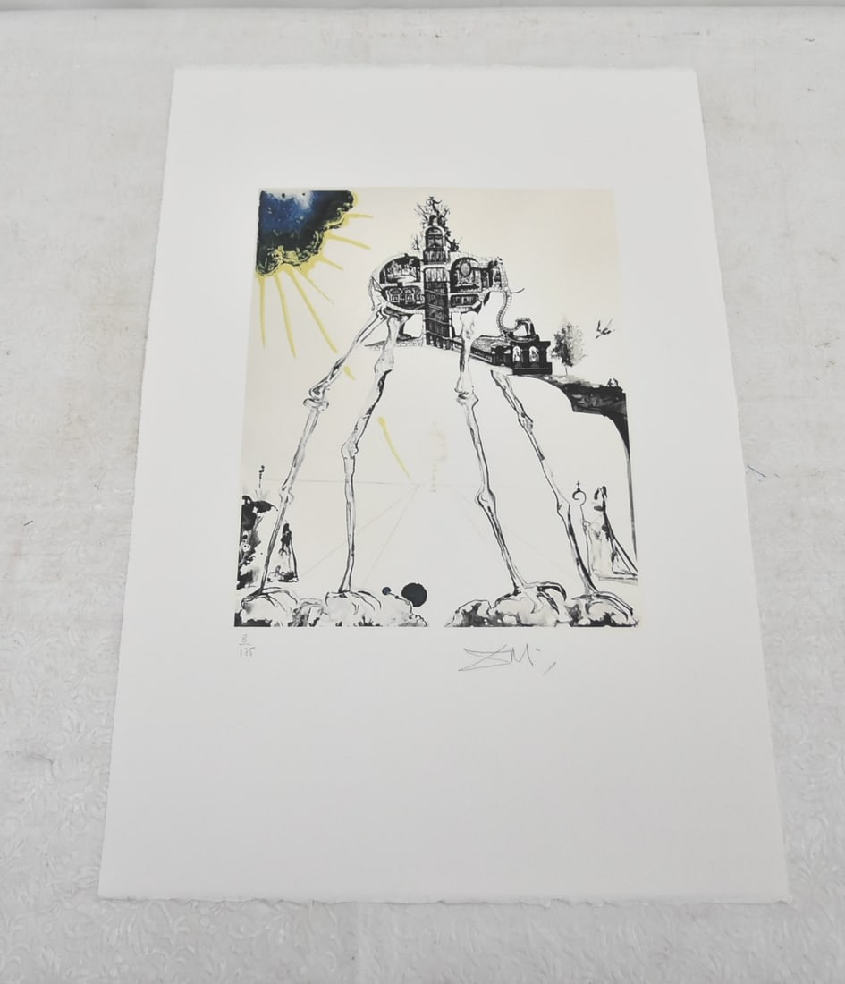 AFTER SALVADOR DALI , SPACE ELEPHANT PRINT (1 of 10)