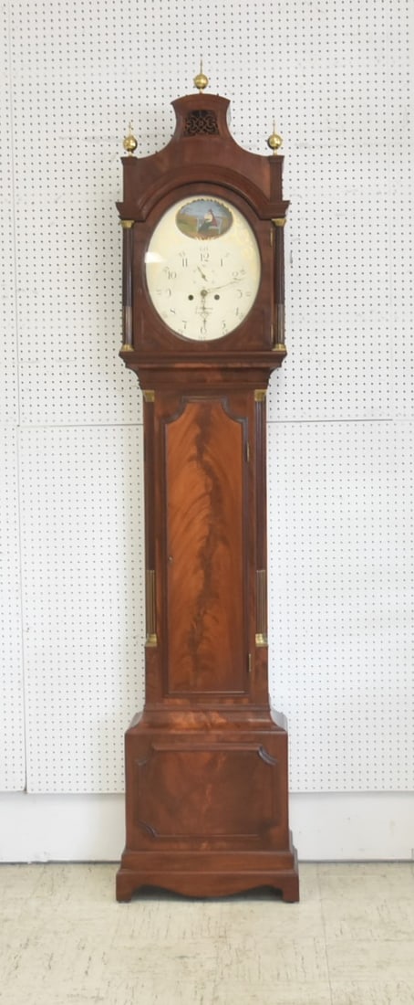PHILADELPHIA HIGH STYLE MAHOGANY TALL CASE CLOCK (1 of 17)