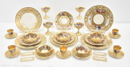 (132)pc AMBROSIUS LAMM OPERA SET DINNER SERVICE