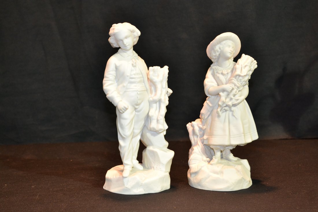 PARIAN GIRL & BOY - 9" TALL: PARIAN GIRL & BOY - 9" TALL