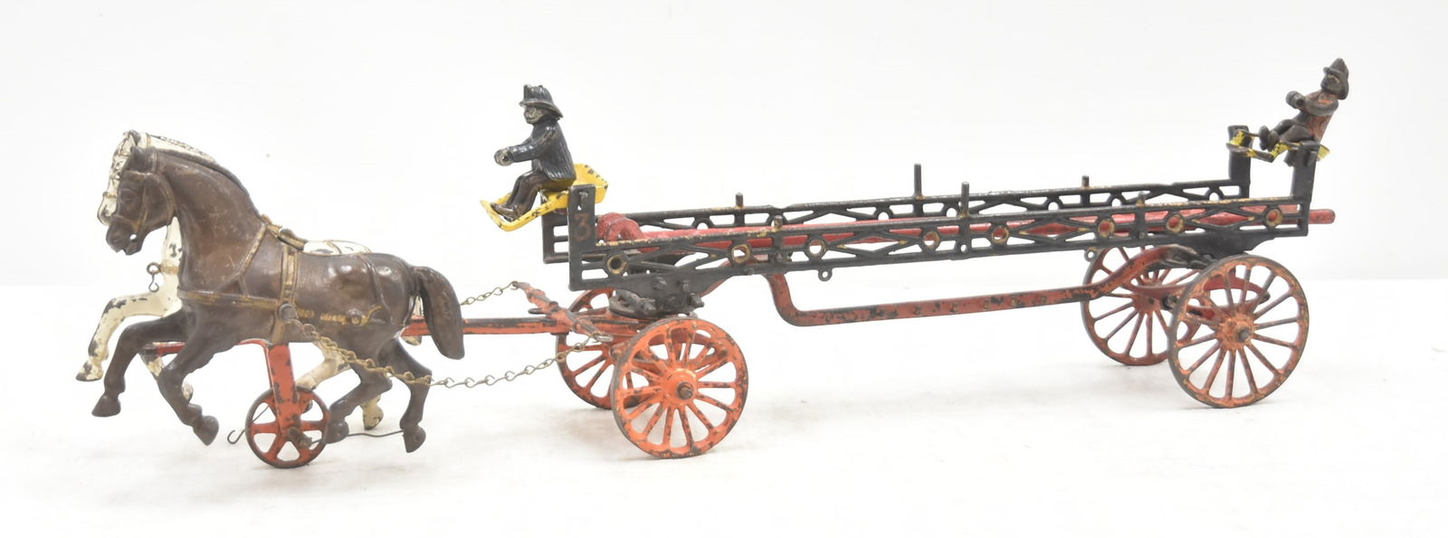 19thC IVES HOOK & LADDER FIRE WAGON (1 of 16)