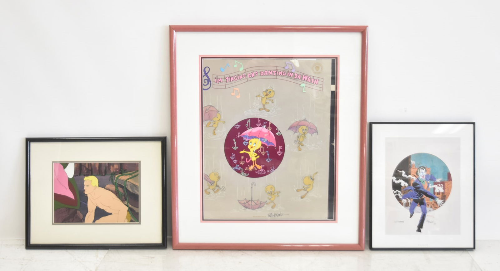 FLASH GORDON & TWEETY CELS / THE JOKER LITHO (1 of 15)