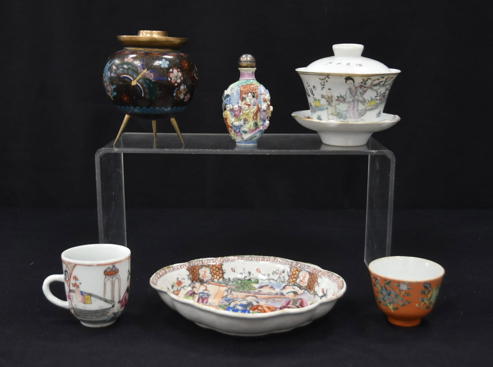 CHINESE PORCELAIN & CLOISONNE GROUPING (1 of 20)