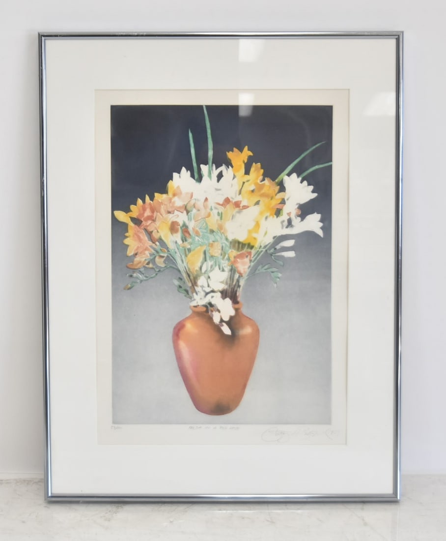 GARY ALAN BUKOVNIK , COLOR ETCHING FLORAL (1 of 5)