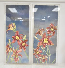 CHRISTIAN PELTENBURG BRECHNEFF , PAIR PAINTINGS