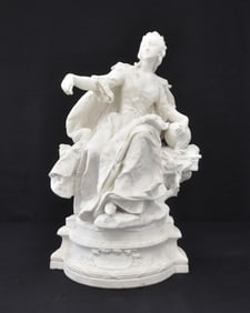 LARGE BISCUIT SEVRES PORCELAIN SCULPTURE
