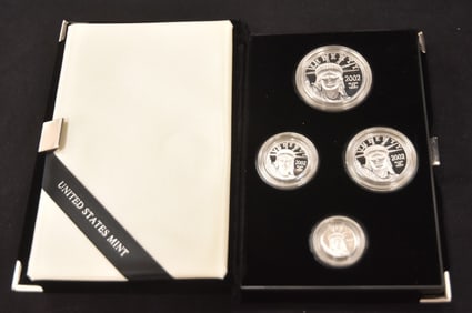 2002 PLATINUM 4 COIN PROOF SET